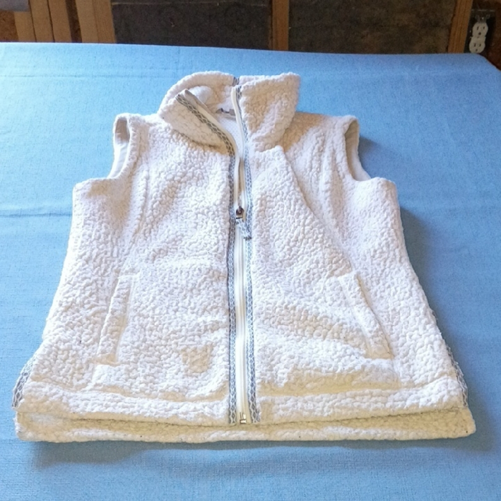 Royal Robbins Cream Sherpa Fleece Vest for Women